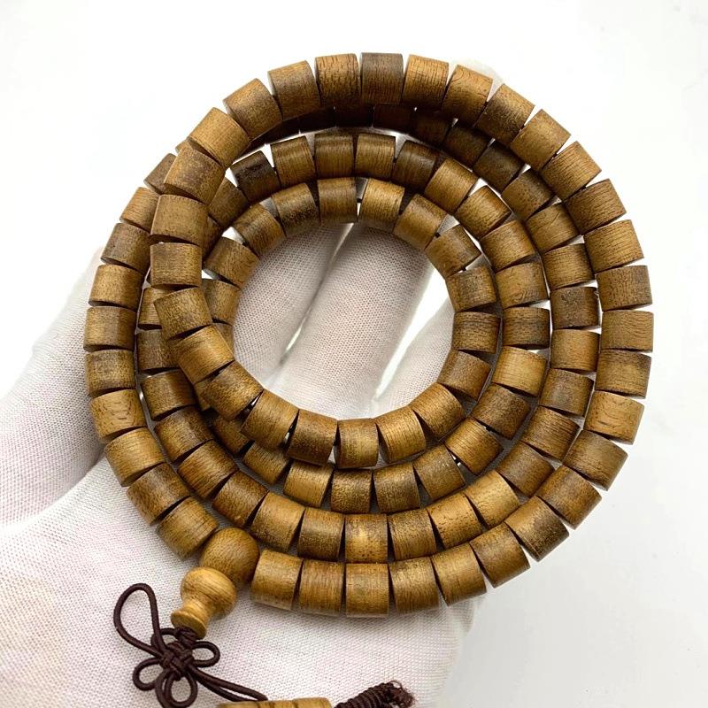 品香缘 马拉OK桶珠沉香手链 佛珠念珠手串 沉香木质工艺品