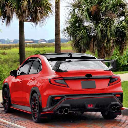 适用斯巴鲁subaru wrx sti vb 2022+尾翼扰流板车贴外饰改装配件
