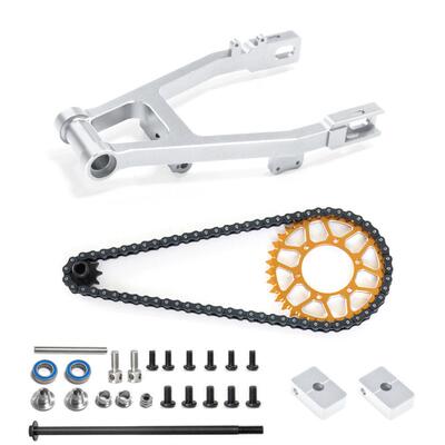 LOSI 1/4 Promoto-MX 电动摩托车 后叉 后摆臂 后齿轮前齿轮链条