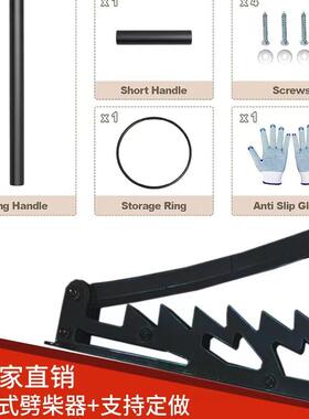 专业工厂铸铁手工劈柴器自制点燃木材分裂器壁挂式软木点燃分裂器