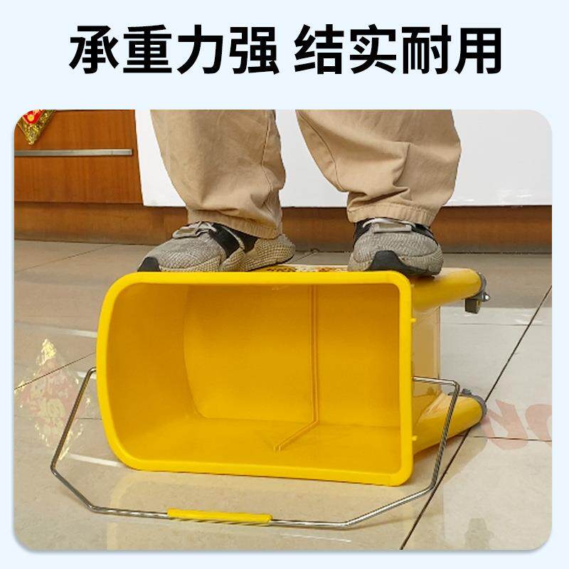 超宝单桶榨水车B-038-1家用酒店保洁车挤水桶墩布榨水车拖把桶20L