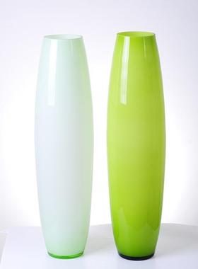 北欧玻璃陶瓷花瓶客厅家居现代简约工艺品摆件落地花瓶大号高60cm