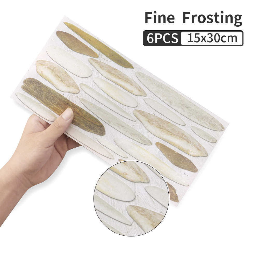 AMJ创意欧式仿真鹅卵石纹理贴纸厨房卫生间防水防油装饰壁纸FG23