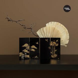 Moreover闲林隐逸桌面小屏风摆件古风新中式礼品乔迁文创生日礼物