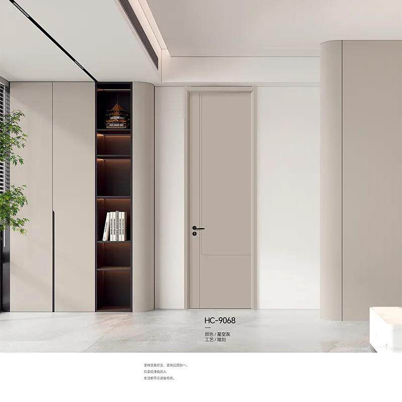 室内HCF门漆卧室门免家用门复合烤木漆门出租房间屋门碳晶实木复