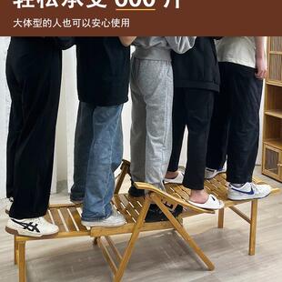 折叠竹椅竹RQS躺椅成家用午休椅卧室午睡老式人阳台楠床竹守店躺