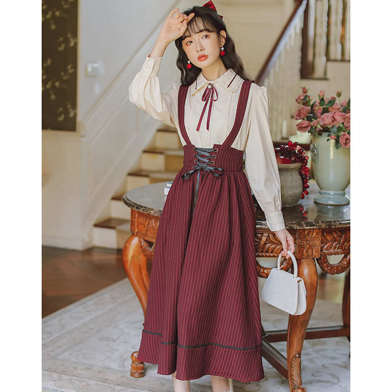 合唱朗诵演讲比赛服装女中学生春秋高中生钢琴演奏礼服艺考连衣裙