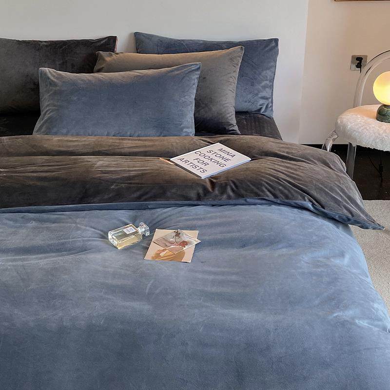 高档定做定制天鹅绒4床四件套珊瑚绒床笠220x229x230x250248x2上.