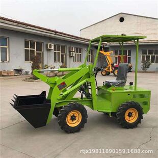 新能源铲土砂石便携式 卸物料电动小铲车 柴油装 载机建筑施工四驱装