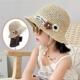 儿童假发帽全合一女式 草帽渔夫帽短发剪波波全帽 2024春夏时尚