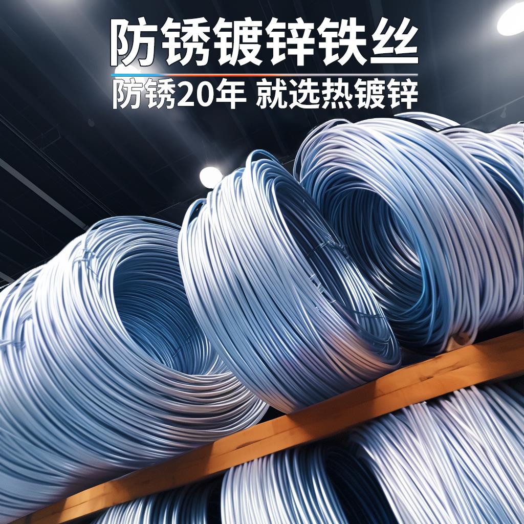 镀锌铁丝线镀锌铁丝铁线丝细粗手工diy造型软扎丝绳固定8 14号不图片