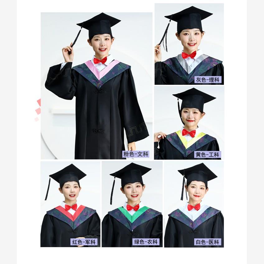 大学生男女毕业季拍照服学士服装高中毕业服文科礼服学位服帽子