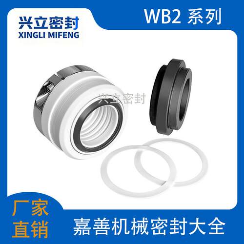 机械密封WB2/152-35/40/45/50-80四氟化工泵轴FSB/IHF/SIC耐腐蚀