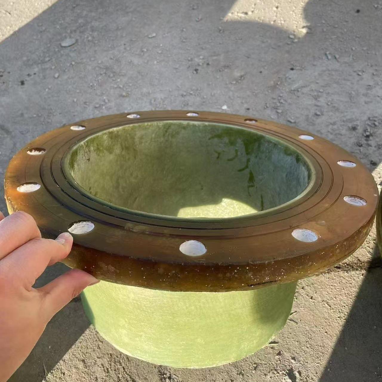 玻璃钢法道兰三通四通异DN50径管风阀头管件通风管配件耐腐弯蚀双