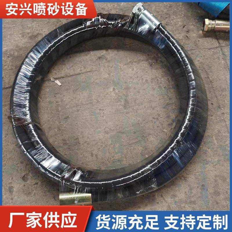 喷砂管胶管黑色喷砂橡胶管船厂钢厂喷砂管喷浆机压胶管