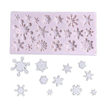 Christmas Silicone Snowflake Mold Cake Dessert Baking Mold D