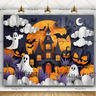 Halloween Backdrop/Party Decoration/Photo Banner Signs/Photo