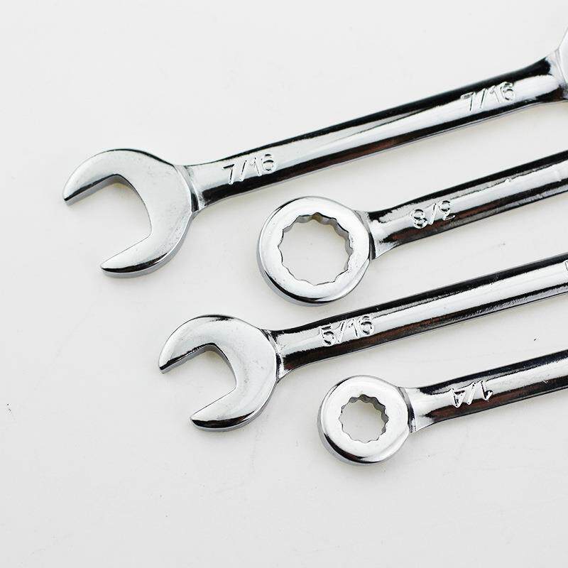 10件套公英制迷你开口双头扳手梅花开口两用扳手套装工具4-11mm