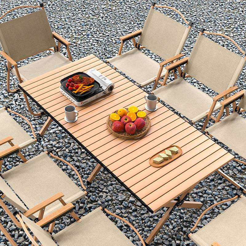 户外桌椅折叠套装蛋卷露营桌子便携式野餐餐桌全套用品