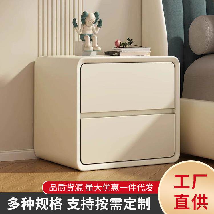 实木床头柜简约现代轻奢高级感卧室小型床边柜小柜子收纳柜卧室