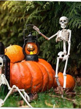 Halloween horror pumpkin human activity skull skeleton万圣节