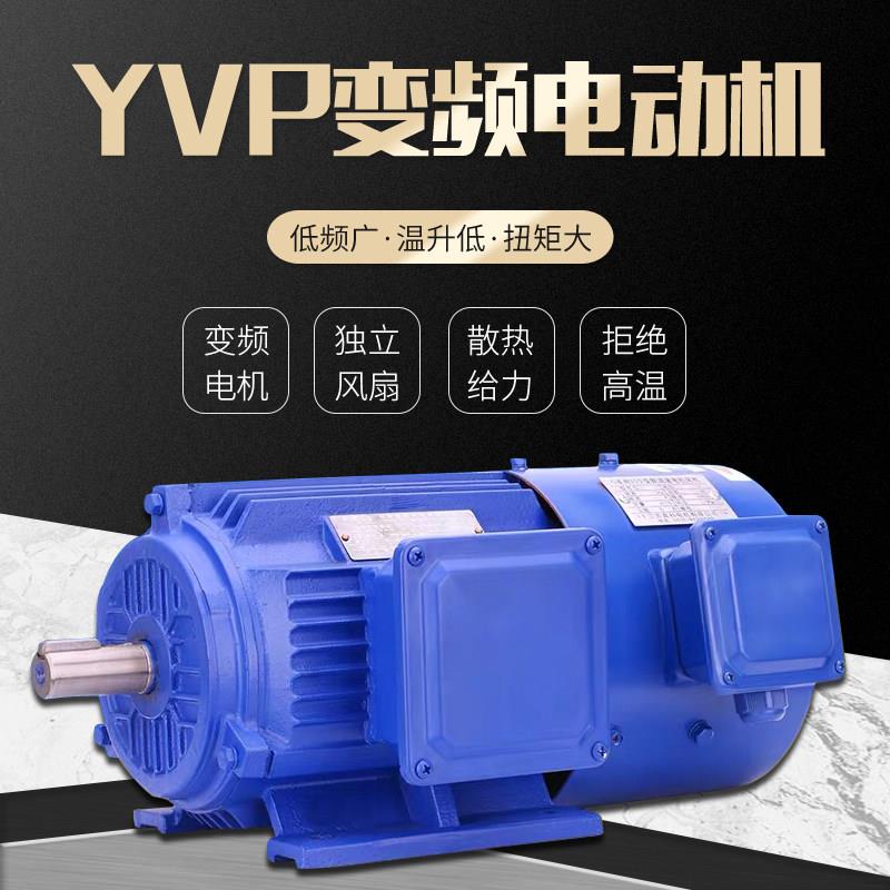 YVF变频调速电动机 三相异步马达国标 铸铁外壳变频马达 无极调速