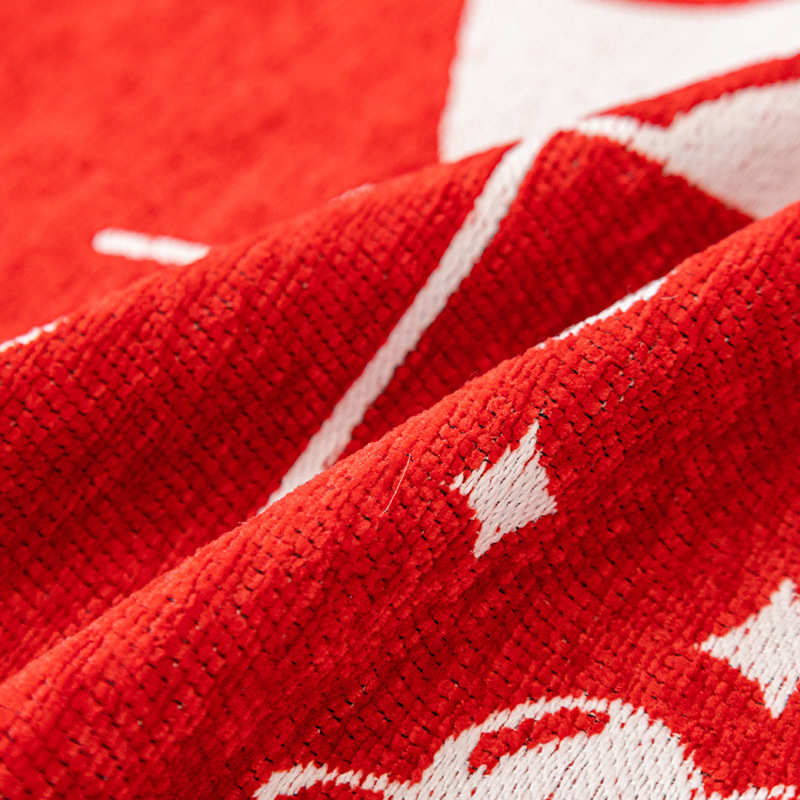 结婚喜庆沙发盖布巾2025新款秋冬季红色四季通用万能后背全盖毯子