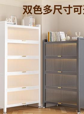 厅储柜客防尘DFU物展示柜铁艺置物架子钢制架带门儿童书柜落书地