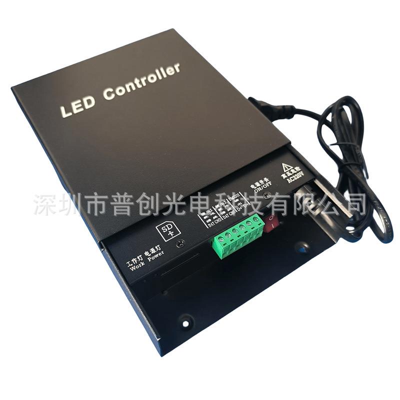 LED全彩PZD幻彩控制器5T1招000广告V牌发光字V-24跑马流水灯光调