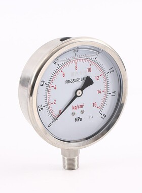 Y00锈钢耐震压力表0-40电接点自来1水JLJ不压压力表远传液水压气