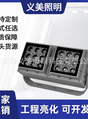 厂家直销36W48W72W96W144W256W双头组合投光灯外壳套件投射灯户外