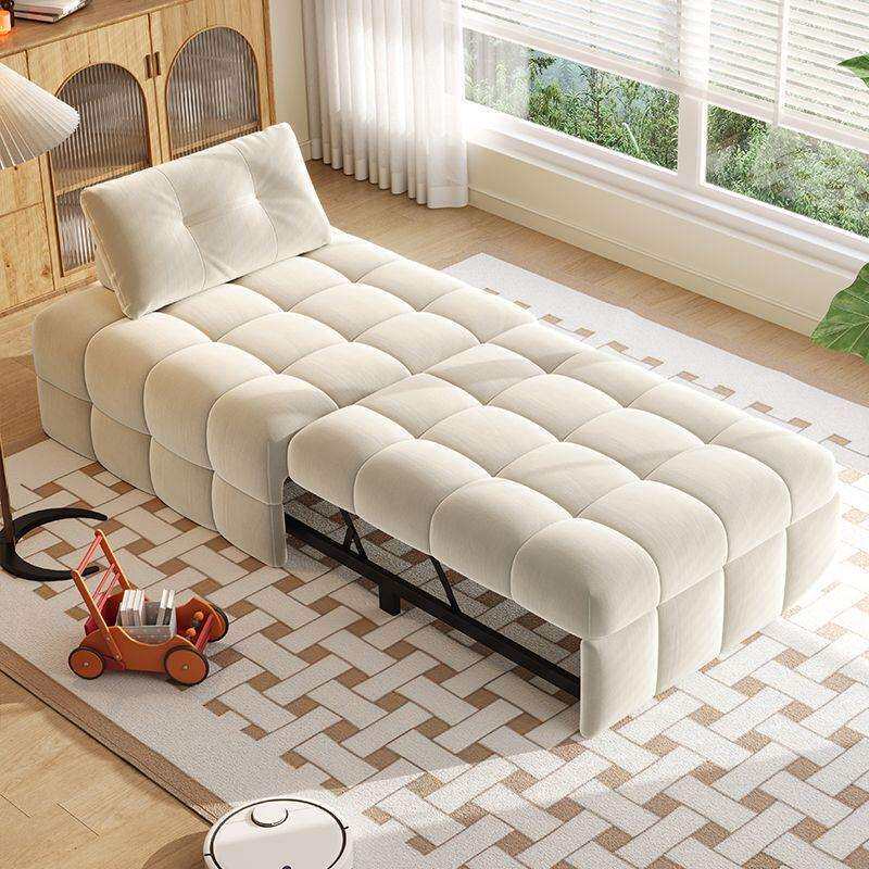 奶油风泡小户型多功能折叠床懒人沙发客厅两用单人沙发床伸缩