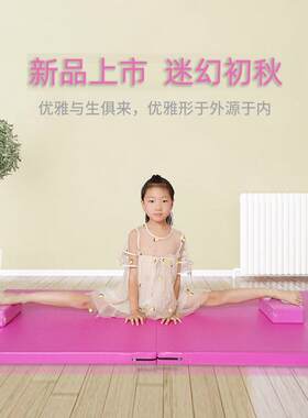 舞蹈垫练功垫子皮革家用女折叠技巧儿童基本功辅助工具加厚体操垫