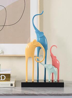 档创意家SNM居象雕塑装饰品客厅电视高柜酒玄关桌面轻奢招财大摆