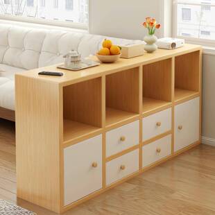 书柜储物柜一体靠墙置物柜沙发边柜客厅隔断收纳柜多层柜子床边柜