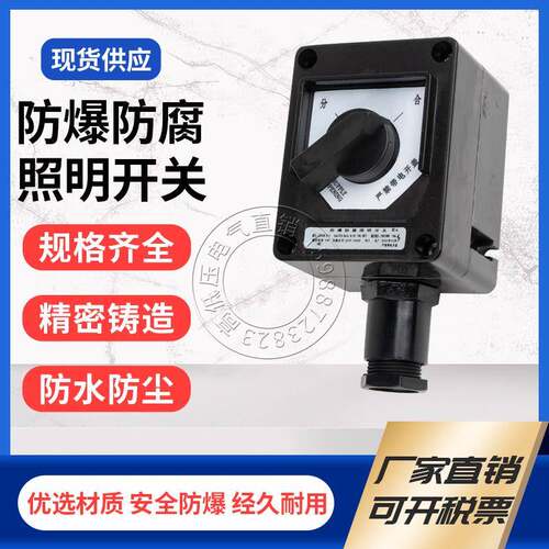 BZM8050防爆防腐照明开关10A 220V单联双联单控双切控制箱ZXF8030
