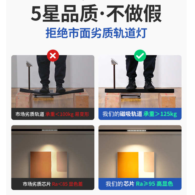 客厅卧室无主灯照明嵌入式led线灯磁吸轨道灯设计组合套餐加厚3.0