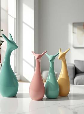 客厅电视柜摆件轻奢高档2025新款现代简约陶瓷家里装饰品摆设客厅