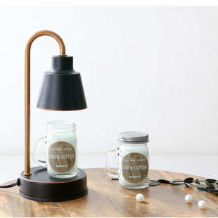 现代简约香薰灯融蜡灯可调光台灯北欧复古卧室台灯香薰炉机融烛灯