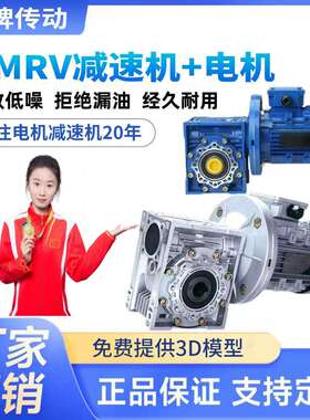NMRV蜗轮蜗杆速机RV030/040/050/063/075/090配YE3三相异步电机
