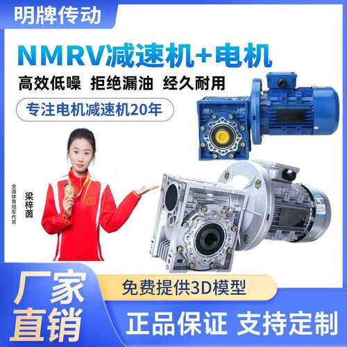NMRV蜗轮蜗杆速机RV030/040/050/063/075/090配YE3三相异步电机