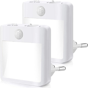 正白暖白切换夜灯无极调光插电夜灯可调亮度人体感应夜灯运动感应