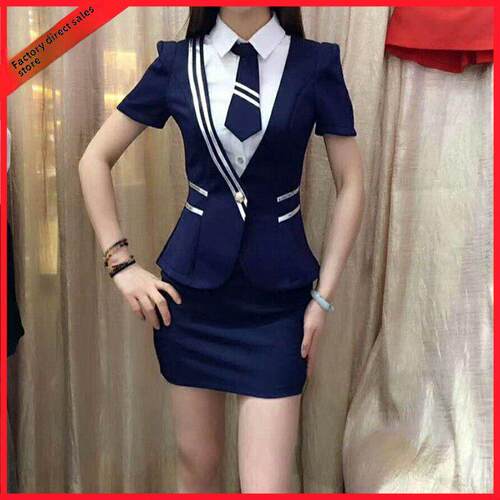 足疗技师工作服夜场公主dj工作服美容院工作服女ktv会所空姐制服