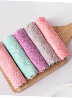 Kitchen Towels Dishcloths Coral Fleece Dish Towel Dish Rags