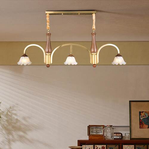 法式中古风客厅吊灯轻奢复古花朵创意简约温馨设计卧室餐厅灯397L