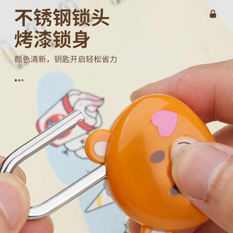 可爱挂锁卡通密码锁锁子锁头小锁柜子锁学生宿舍行李箱迷你挂锁