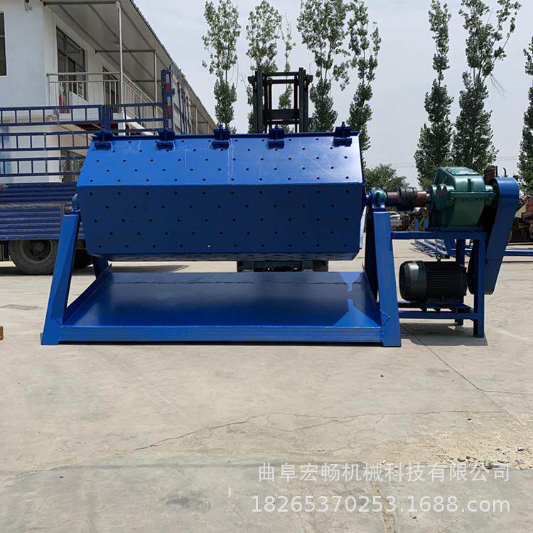 200升六角滚筒去油锈研磨机割花菱牛骨工艺品去毛刺小型抛光机