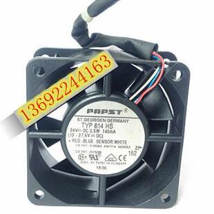 原装 3.5W 三线 散热风扇 24V 6CM TYP614HS 西德 德国 6025