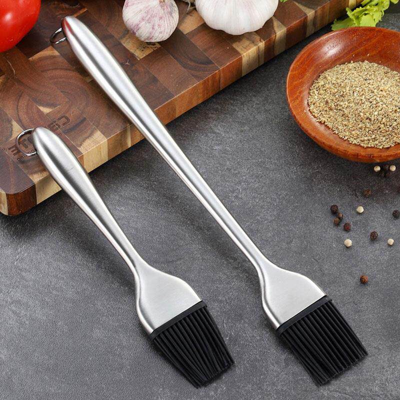 Silicone Barbecue brush baking Oil Brushes不锈钢矽胶刷烧烤扫