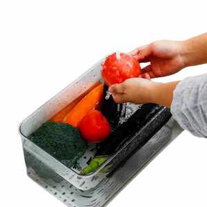 水果容量冷藏无食品级沥水新款整理收纳盒冰箱盒盒子蔬菜保鲜特大